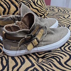 BLOWFISH MARELLA Tan and Brown Sneakers, SUZE 8.5